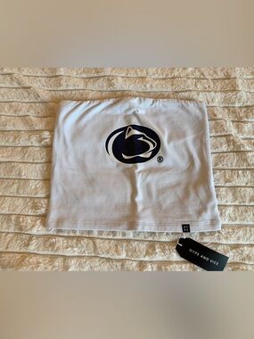Hype and Vice White Tube Top with Navy PennState Logo
